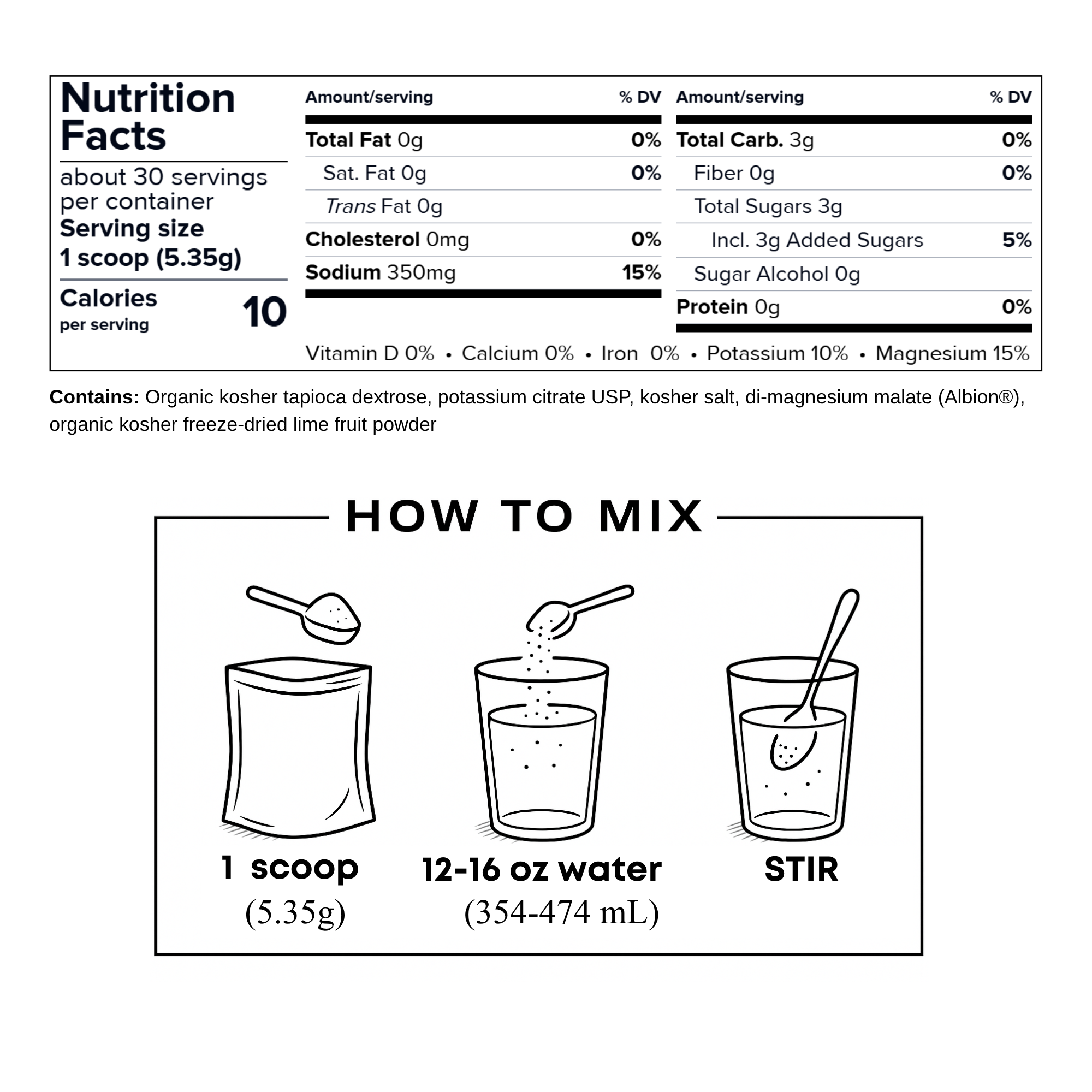 Steady K+ Electrolytes